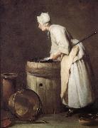 Jean Baptiste Simeon Chardin Cleaning maid painting
